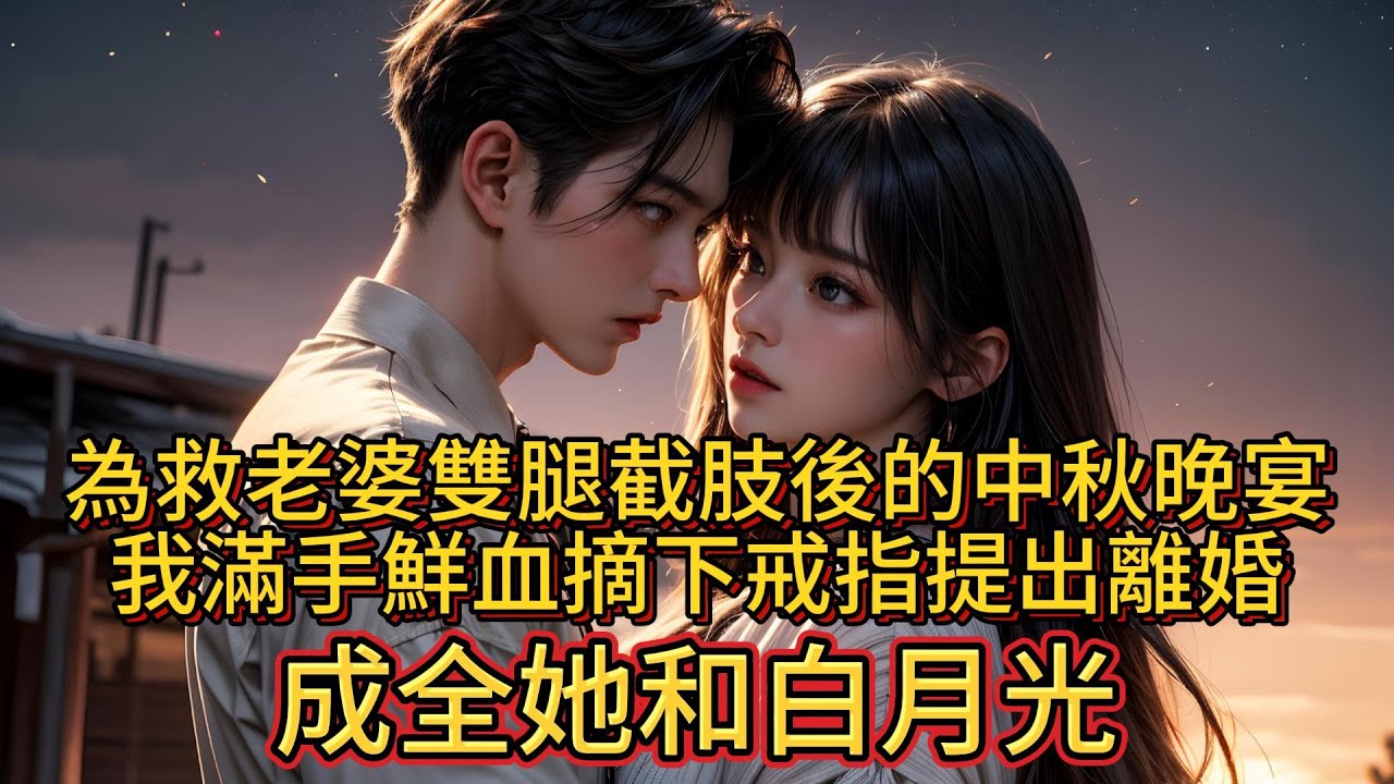 為救老婆雙腿截肢後的中秋晚宴，我滿手鮮血摘下戒指提出離婚，成全她和白月光。
