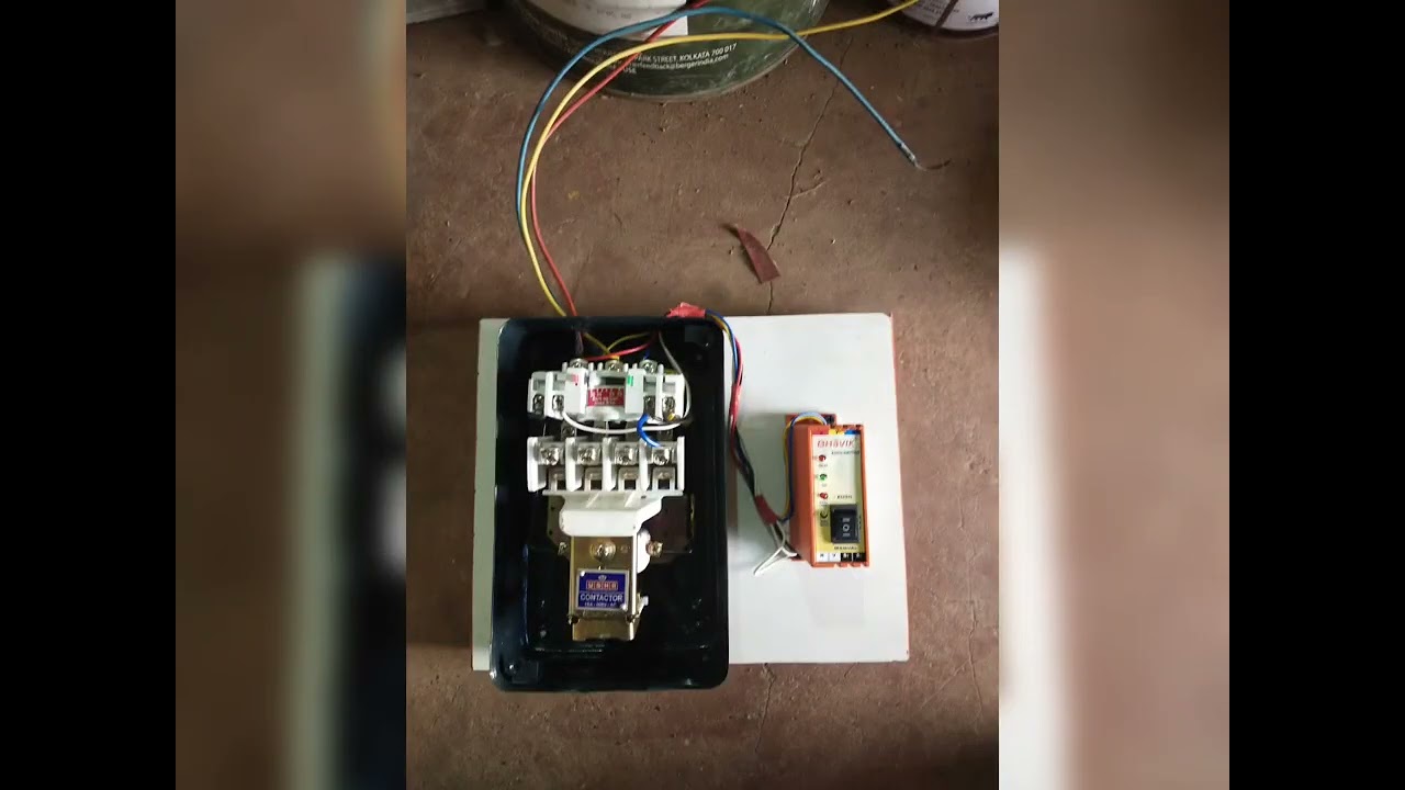 मोटर स्टार्टर (Usha) + Mini Auto Switch (Bhavik)