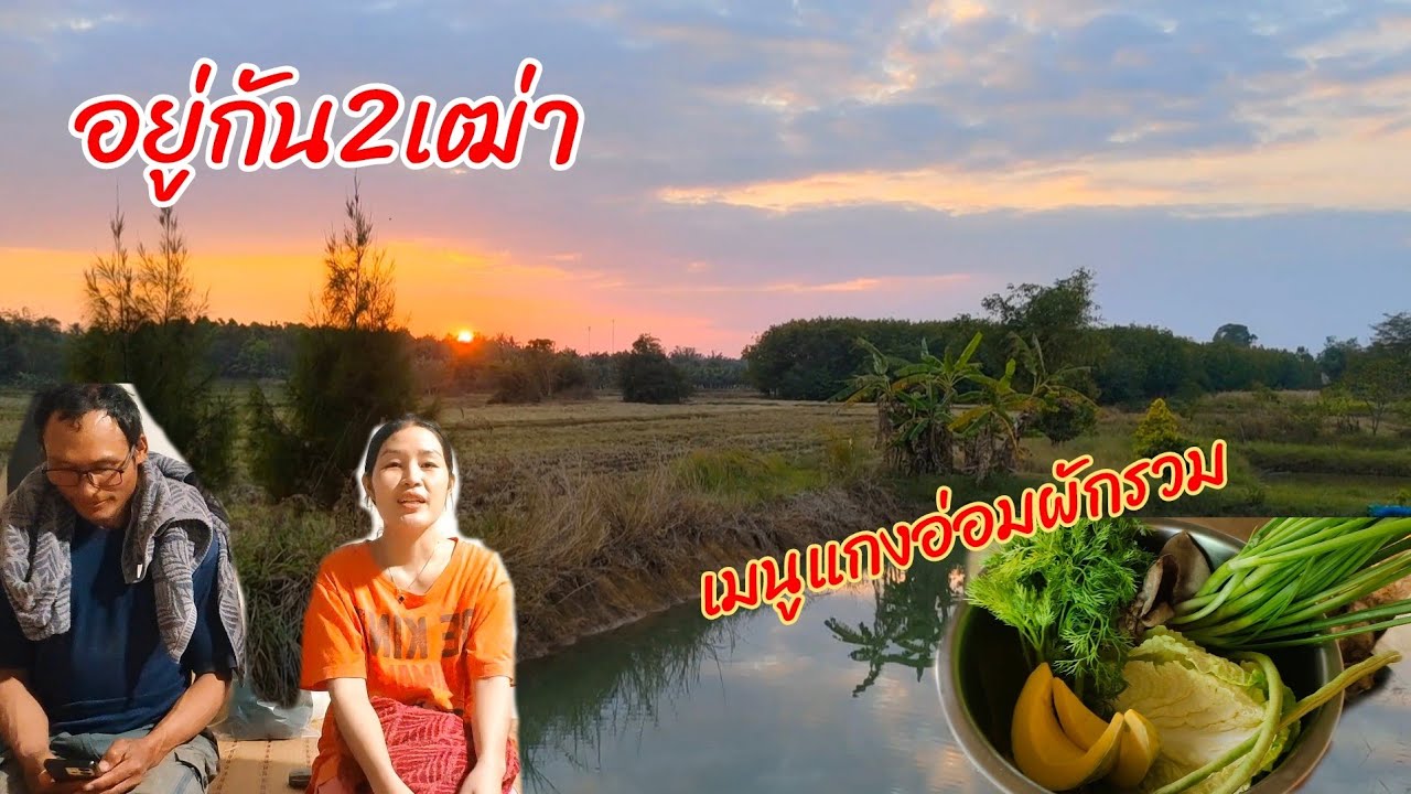 อยู่โคกหนองนากัน 2 คน ทำเมนูแกงอ่อมผักรวม17/01/69