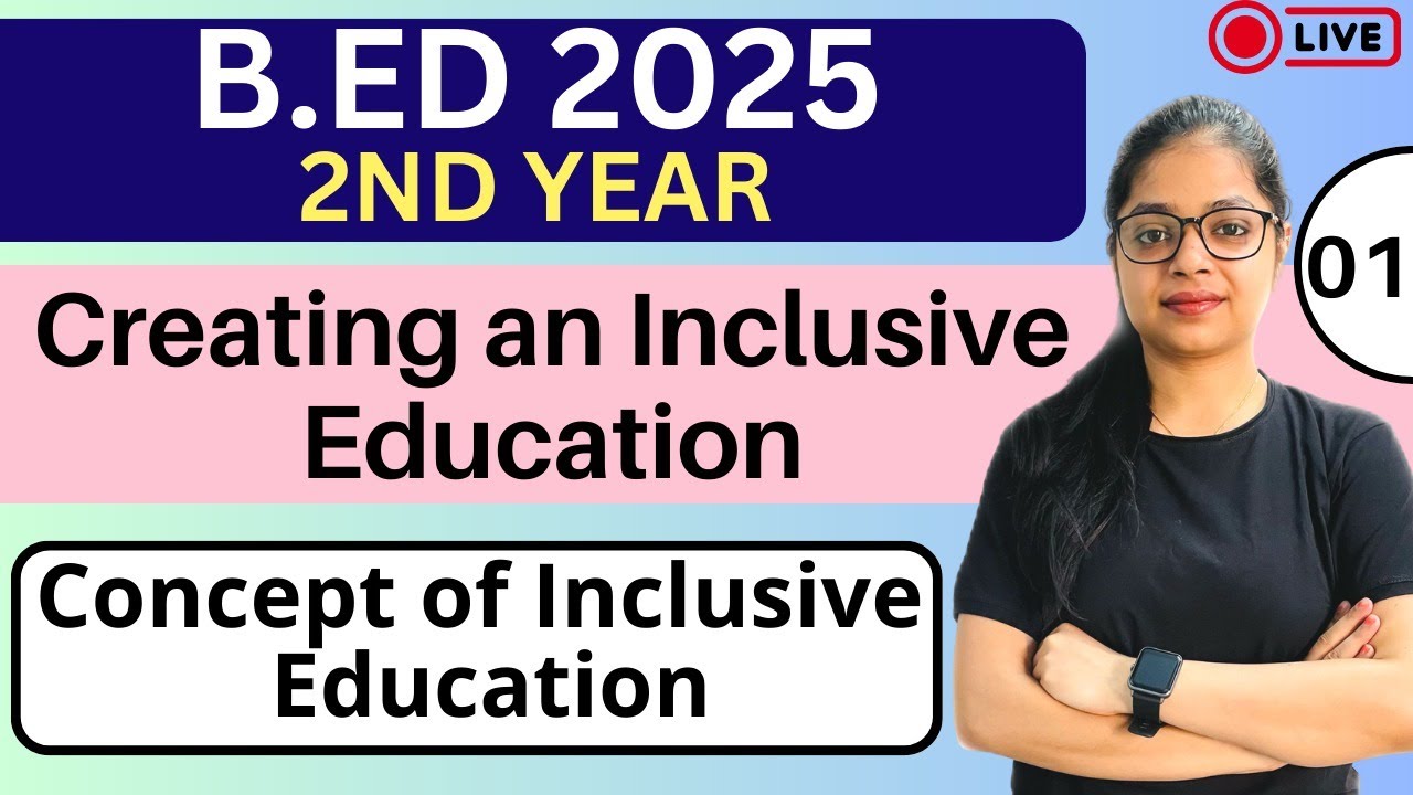 B.Ed 2nd Year | Creating An Inclusive Education | Concept Of Inclusive Education | By Rupali Ma'am