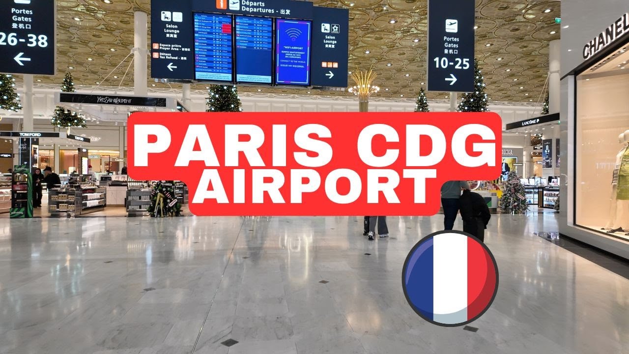 Paris Charles de Gaulle Airport Walking Tour: See Everything in 4K