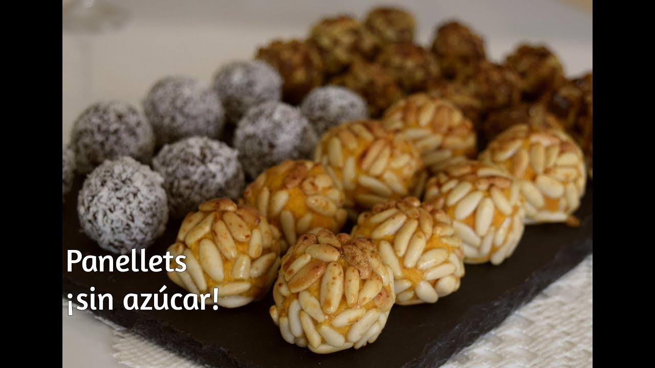 Snacks saludables de batata y almendras | Panellets ¡sin azúcar!
