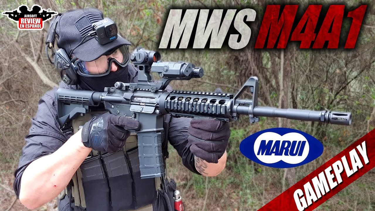 Gameplay MWS M4A1 GBBR Tokyo Marui en CQB el Valle | Airsoft Review en Español