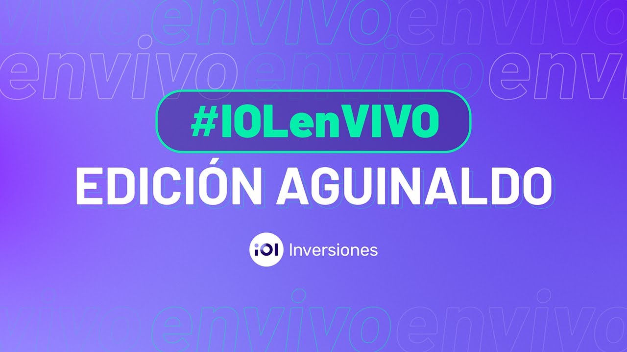 #IOLenVIVO 💻 Webinar edición Aguinaldo🟢