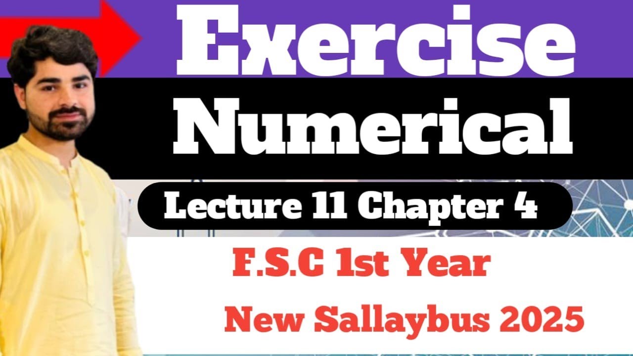 Exercise Chapter 4 Numerical Problems | Lecture 11 | Chapter 4 | Fsc 1st Year Chemistry
