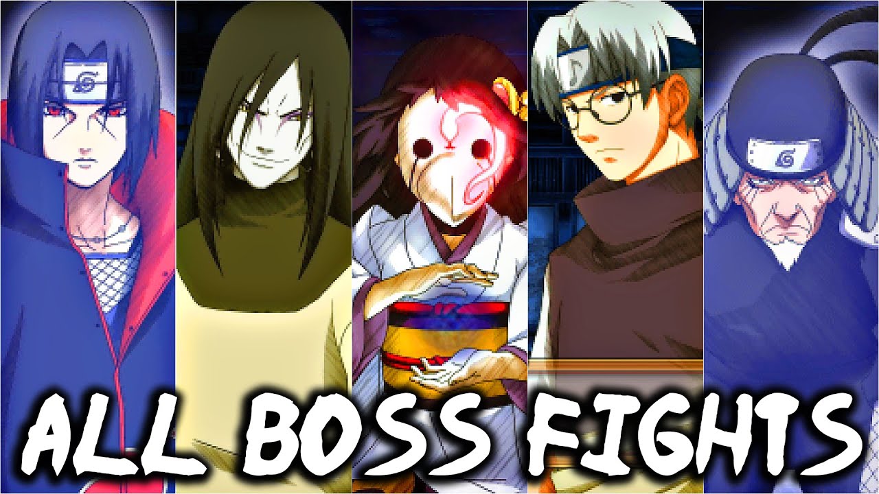 Naruto Ultimate Ninja Heroes 2 - All Boss Fights + Ending (With Cutscenes) (PSP) (Mugenjo)