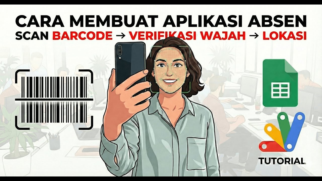 Cuma Pakai Google! Aplikasi Absensi Sekolah Canggih — Scan QR, Deteksi Wajah & GPS