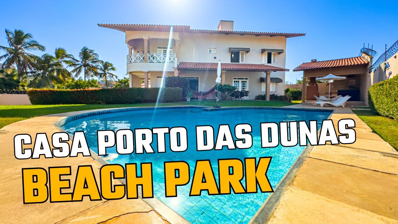 CASA PORTO DAS DUNAS COM PISCINA A POUCOS METROS O BEACH PARK EM AQUIRAZ CEARA