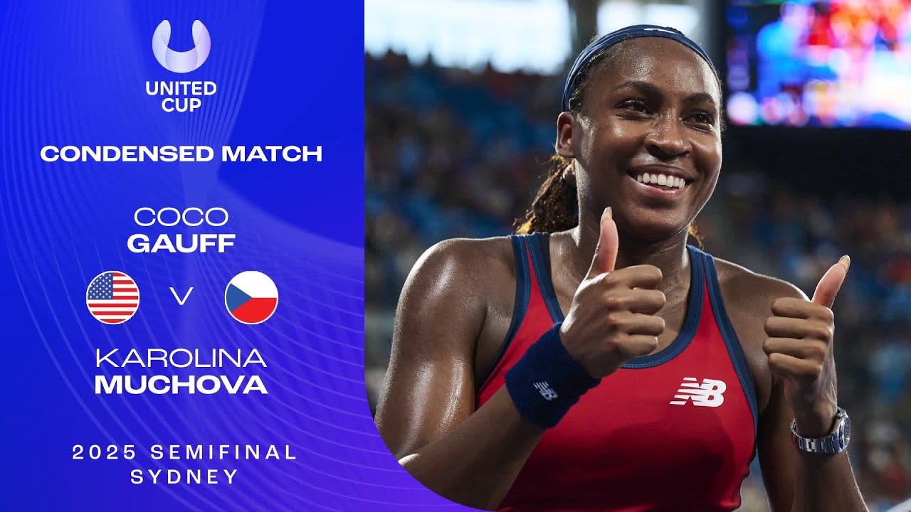 Coco Gauff v Karolina Muchova Condensed Match | United Cup 2025 Semifinal