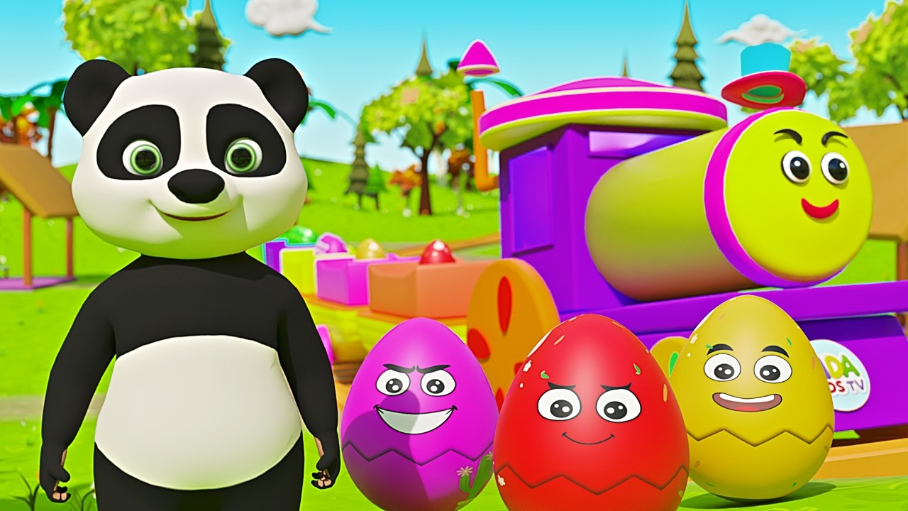 Baby Bear Train Song 🚂🐻 Surprise Eggs Nursery Rhymes