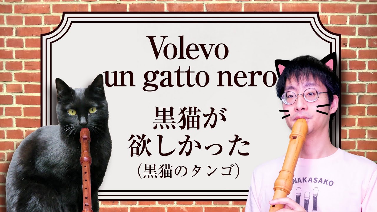 Volevo un gatto nero - 黒猫が欲しかった（黒猫のタンゴ）
