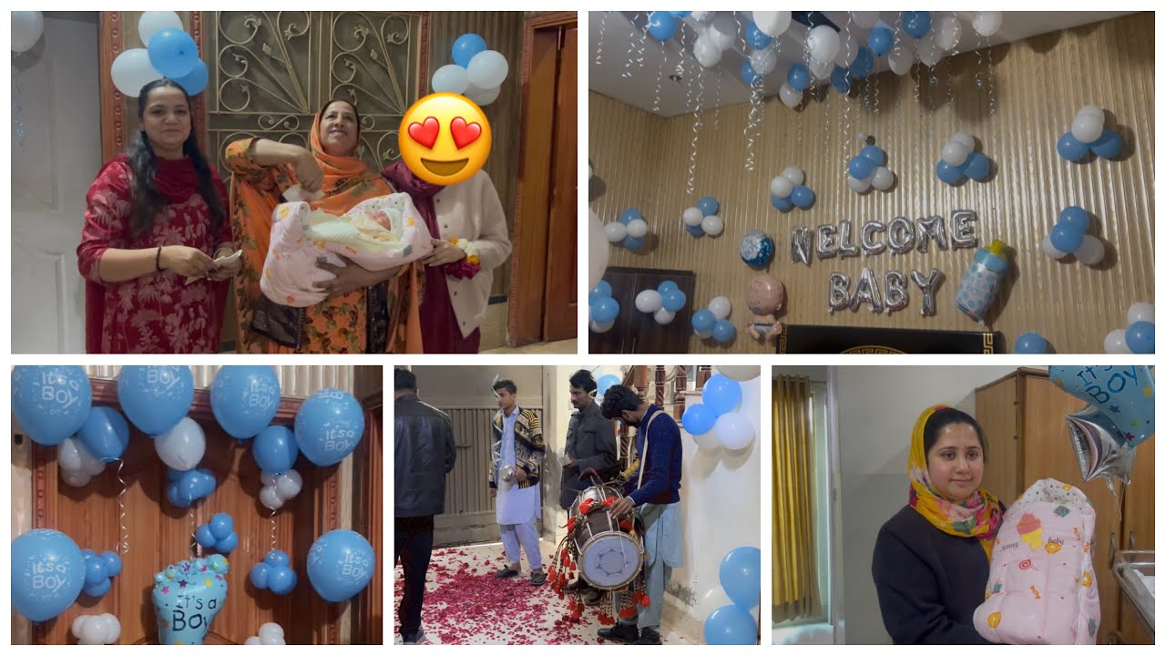 skp chli gai baby ka welcome ka lia😍||bhai ko hosptl s ghr la ay ||dhol wala b bulwa lia 🙃|| HF 51