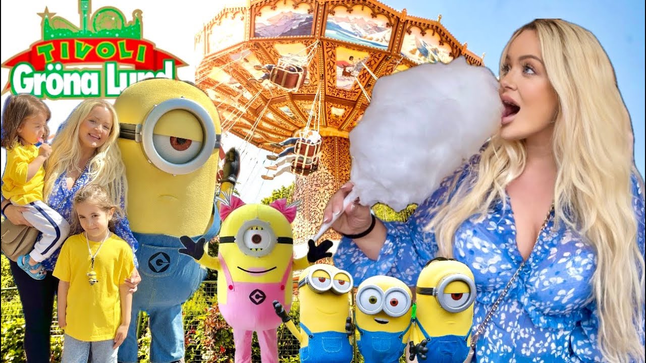 OMRINGADE AV MINIONS P&Aring; GR&Ouml;NA LUND 🤪🎡