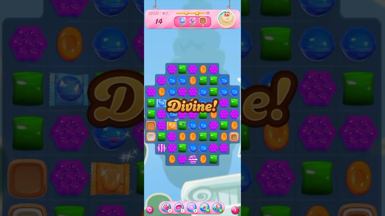 Candy crush level 10121, level 10122 level 10123 no booster 