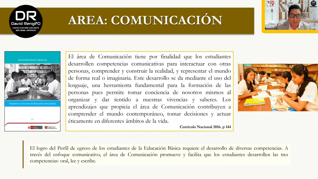 FINALIDAD DEL ÁREA DE COMUNICACIÓN