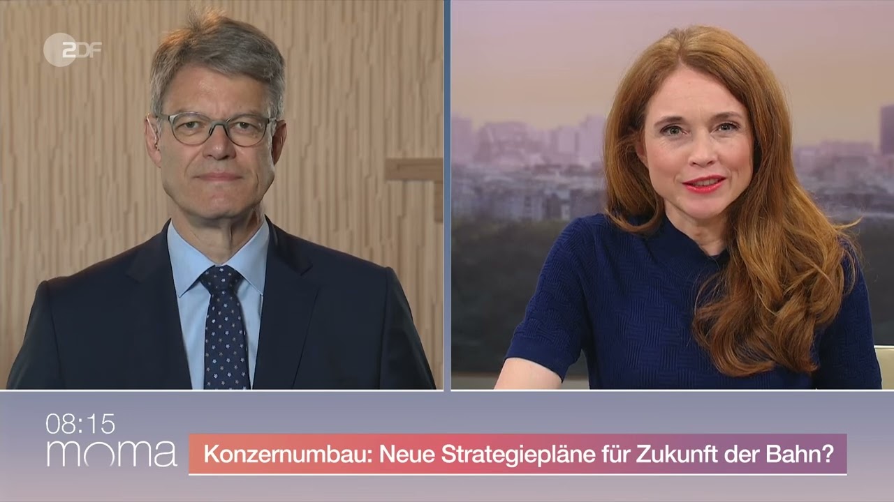 5.8.25 ZDF Moma Mirjam Meinhardt + Verkehrsminister Patrick Schnieder Bahn-Sanierung Berlin-Hamburg