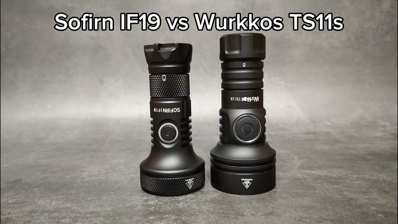 Beamshots Comparison - Sofirn IF19  SST40 vs Wurkkos TS11S SFT40