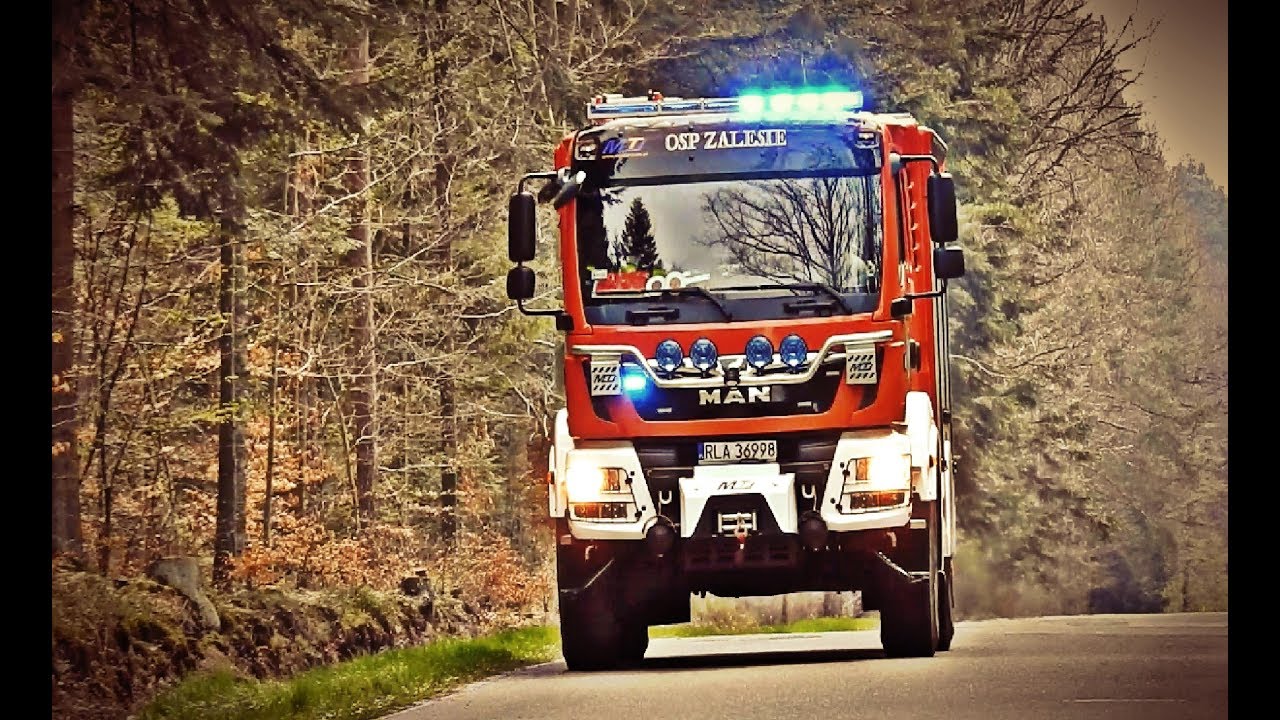 [WHELEN + RUMBLER] Alarmowo 498[R]28 MAN TGM 13.290 GBARt z OSP Zalesie