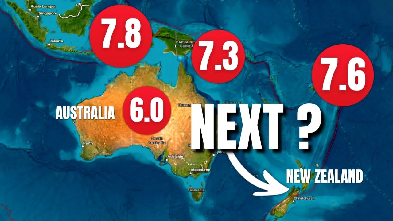 SOMETHING BIG IS SHIFTING!⚠️M6 hits AUSTRALIA after 3 violent quakes ! NEW ZEALAND next?