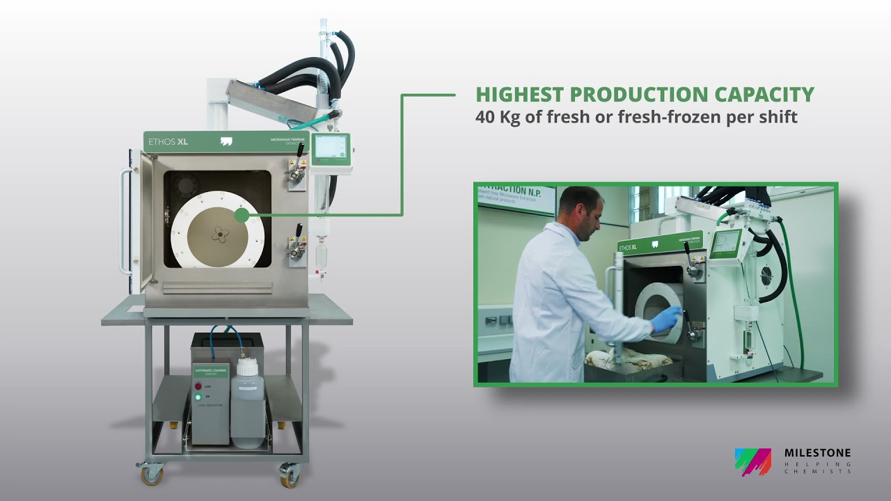 Streamline your production capacity with ETHOS XL microwave extraction system