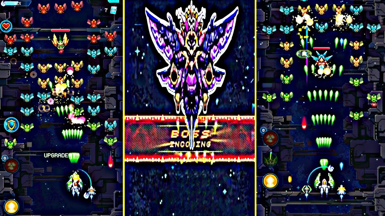 Galaxiga Queen butterfly boss level 31 walkthrough | brown2k2gaming | Falcon games