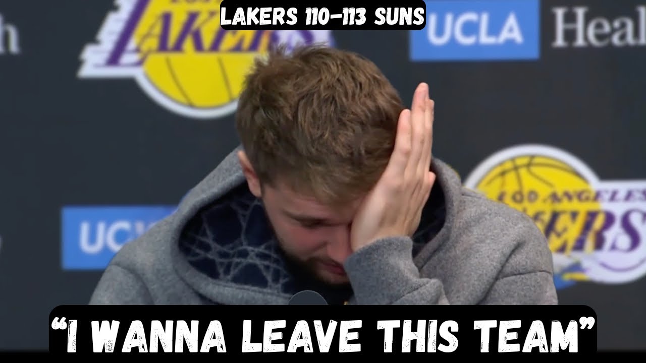 Luka Doncic WANTS TO LEAVE after scoring 41 points in loss - Post Game Interview - Lakers vs Suns