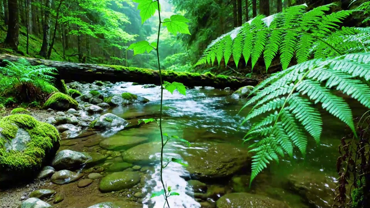 Forest Stream Sounds 🌿 Gentle Birdsong & Relaxing Nature Ambience