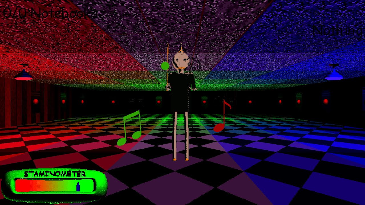 Baldi's Basics Classic Remastered — глюк музыкальной комнаты