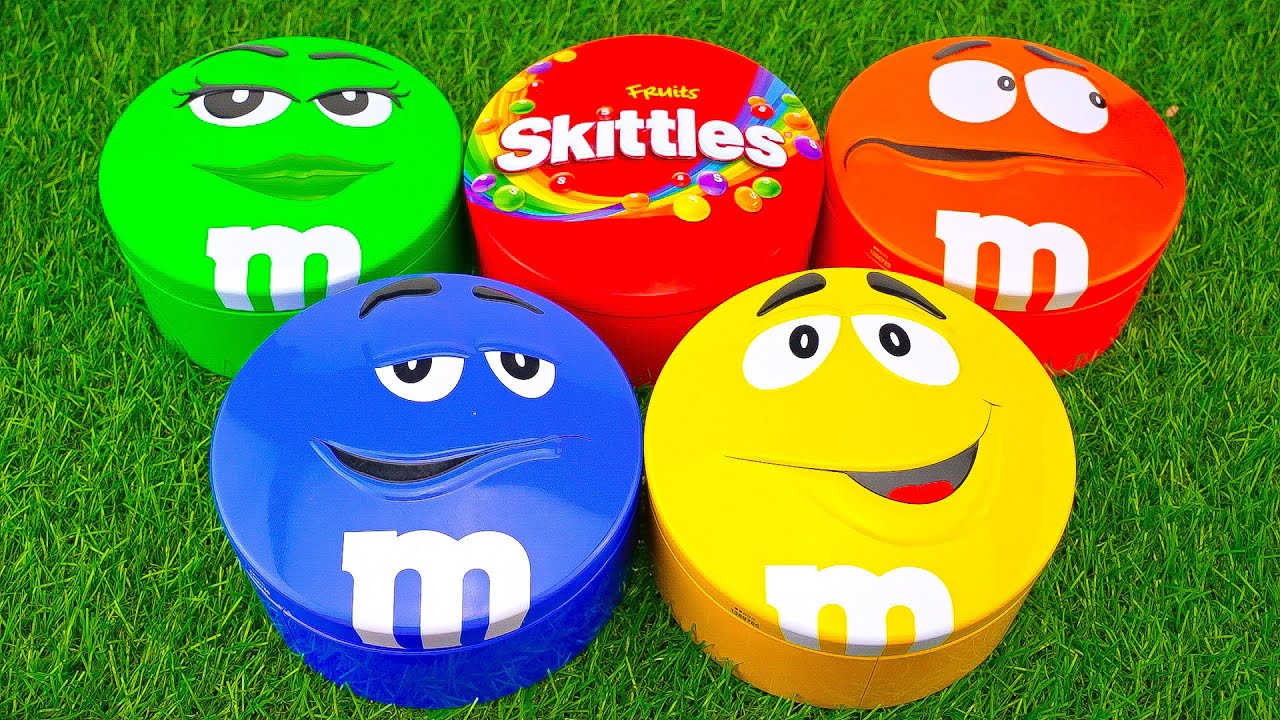 Mystery Candy Tins | ASMR Unboxing Skittles & M&M's Delight