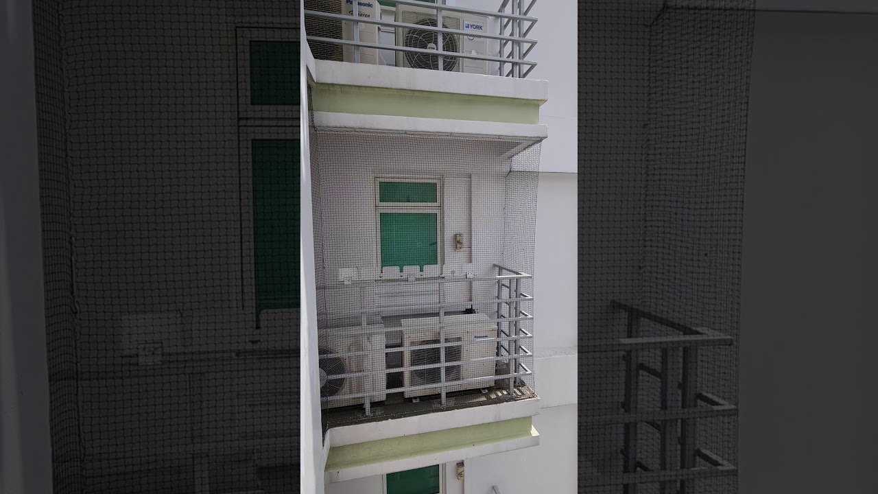 Aircon Ledge - Bird Netting Installation