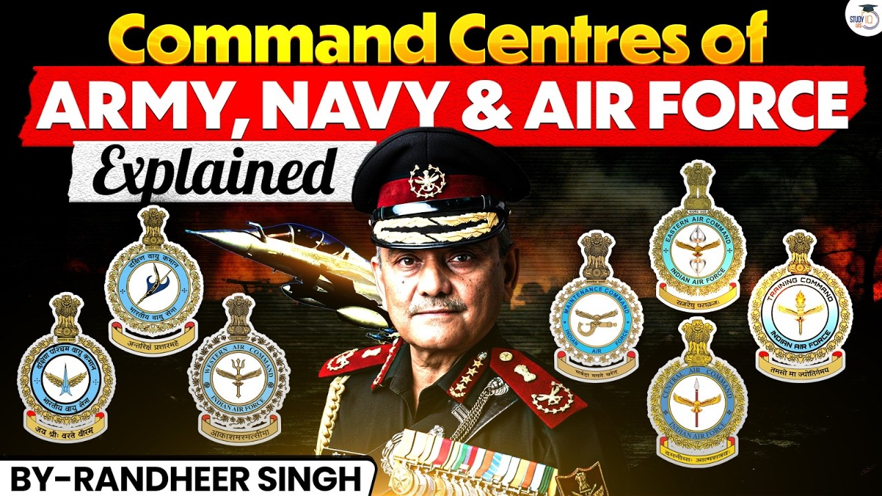 India’s Military Command Centres Explained | Army, Navy & Air Force | UPSC Internal Security