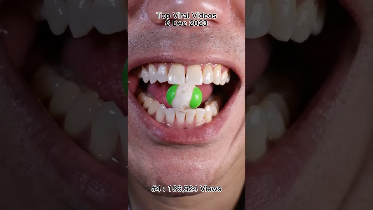 🟢 Satisfying Candy Crunch - Freeze Dried Original Skittle ASMR