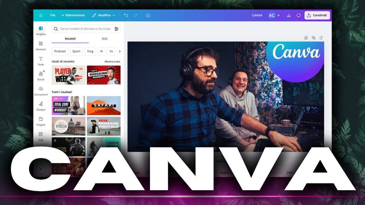 CANVA 👉 CORSO COMPLETO e PRATICO per GRAFICA FACILE