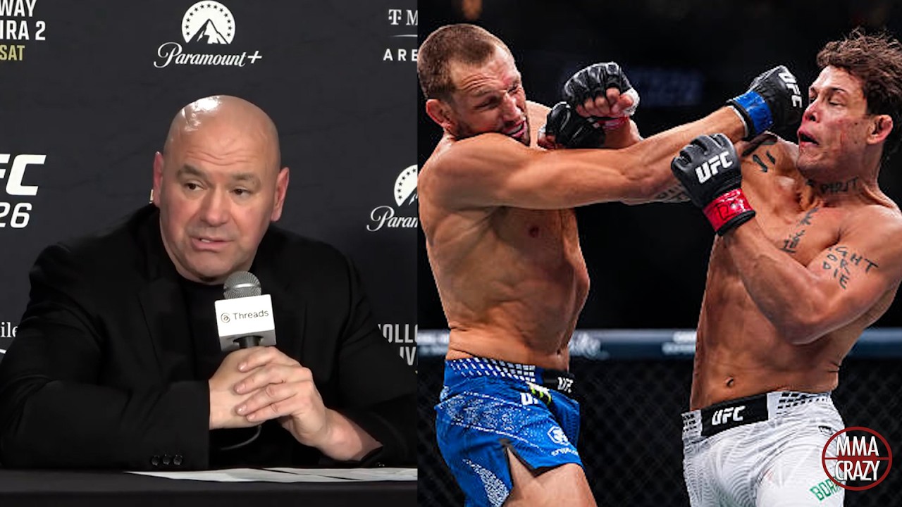 Dana White reacts to Reinier de Ridder LOSS to Caio Borralho at UFC 326