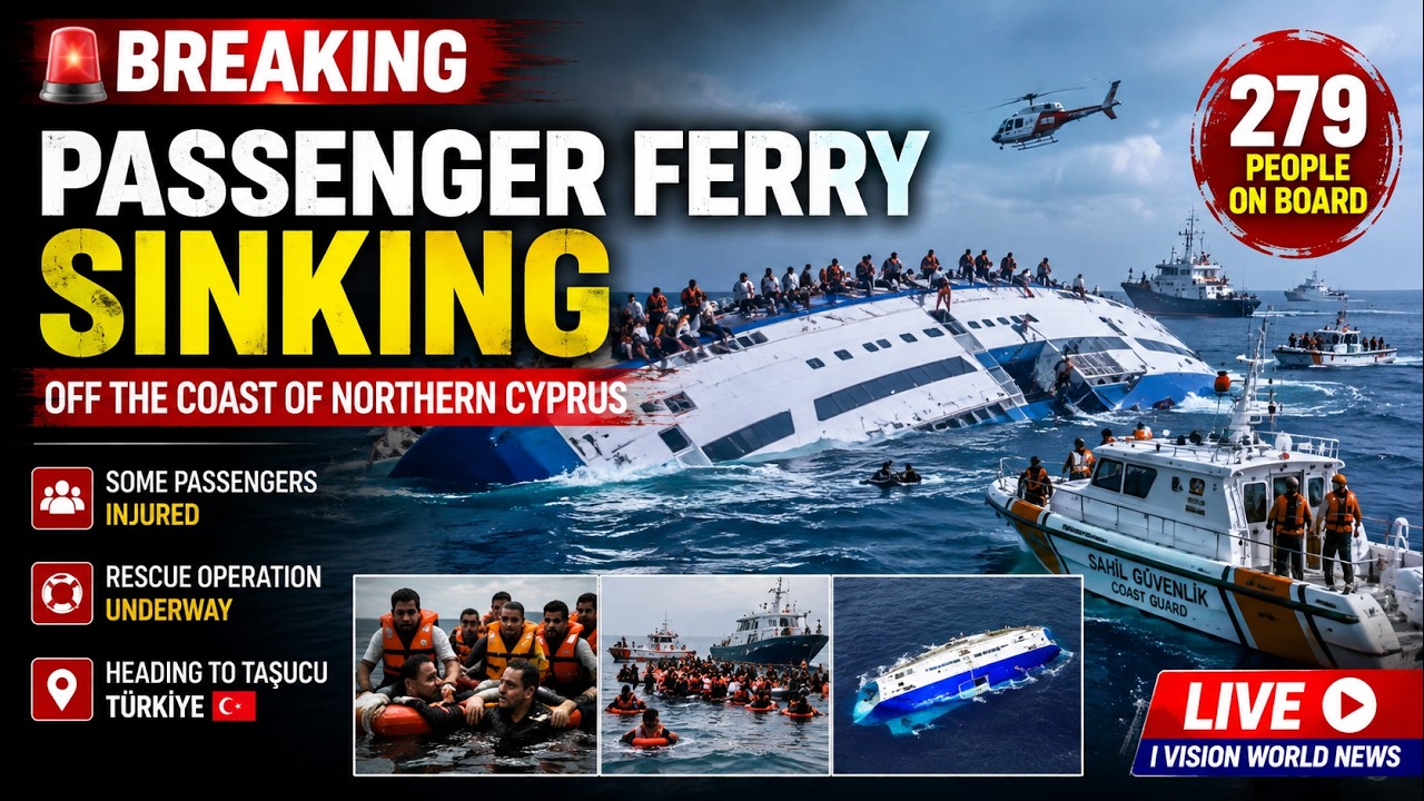 BREAKING: Ferry Capsizes Off Northern Cyprus | 8 Dead, Dozens Missing in Major Rescue Operation