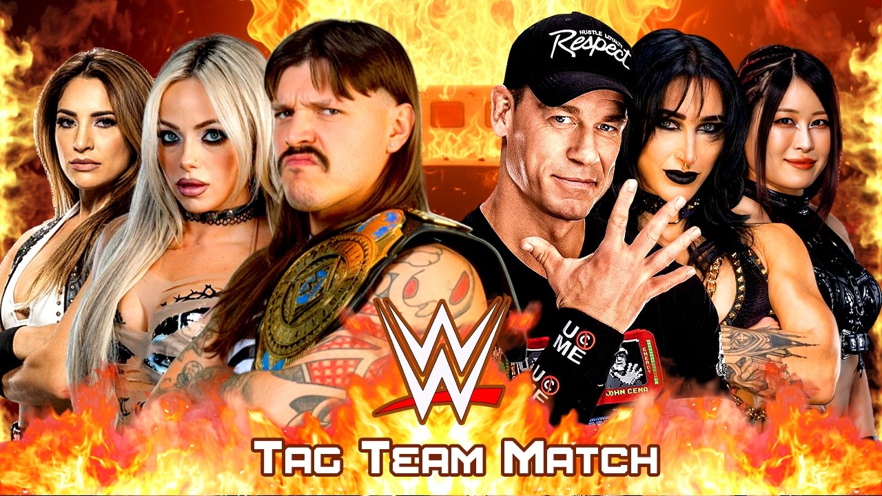 WWE Tag Team Match: Liv Morgan Dominik Mysterio Raquel vs Rhea Ripley John Cena Iyo Sky | 17-Feb-26