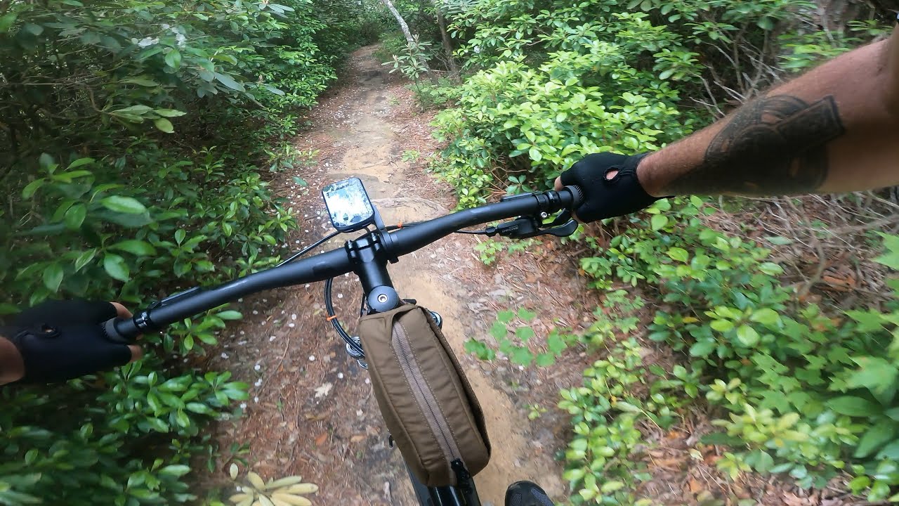 Riding through the Mountain Laurel.