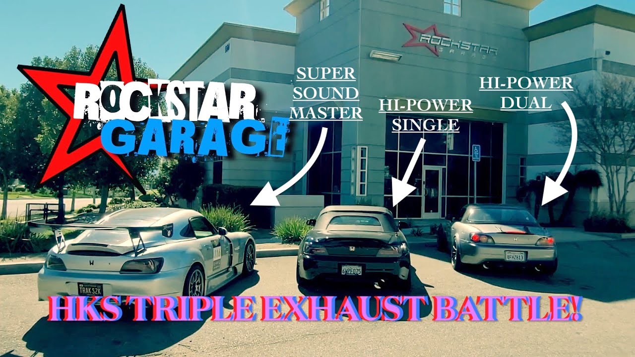 RN at Rockstar Garage: S2000 HKS Triple Exhaust BATTLE!