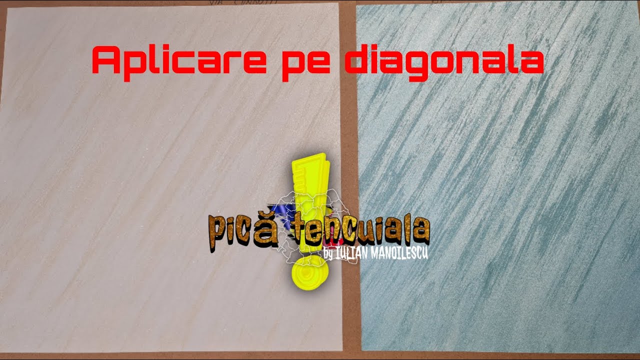 Tutorial aplicare vopsea decorativa pe diagonala. Davinci si Viacondotti Ferrara Design