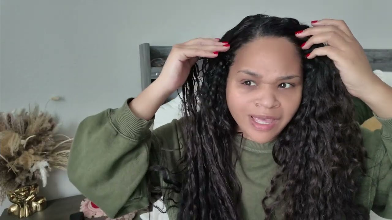 A Relaxing Hair Day | Curly to Straight Vlog