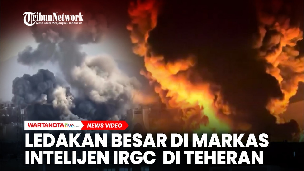 Ledakan Mengerikan di Markas Intelijen IRGC Usai Dihantam Rudal
