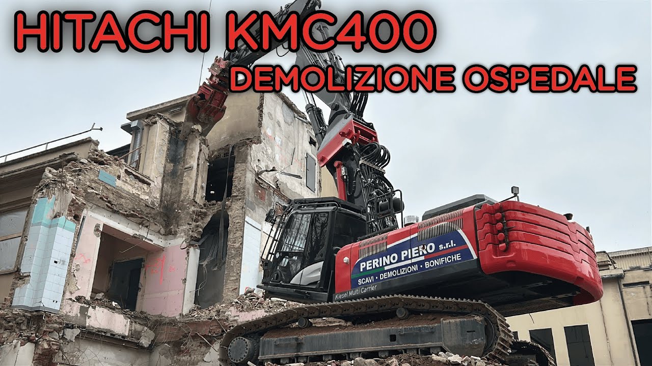 HITACHI KMC400 - Demolizione ospedale Maria Adelaide a Torino