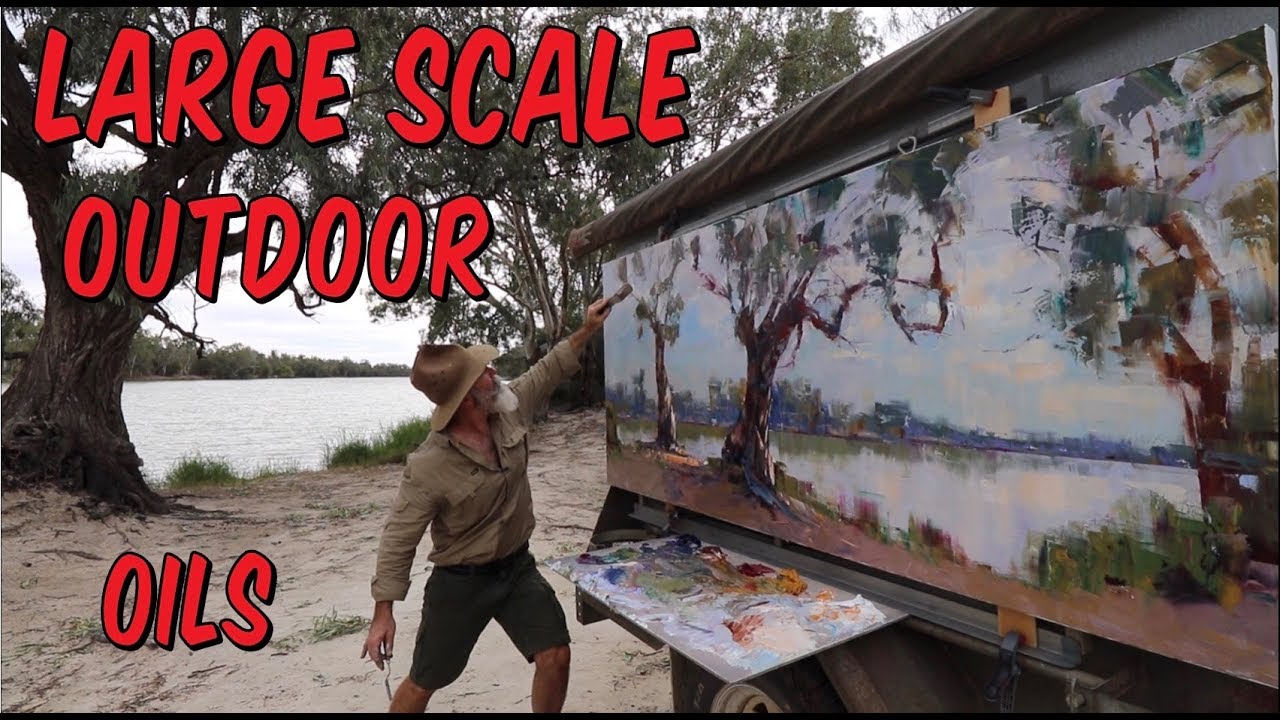 LARGEST I’VE PAINTED  on YOUTUBE!!! Oil Painting - Plein Air 🎨🎨🎨