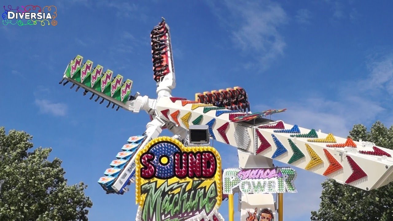 SOUND MACHINE - ONRIDE & OFF-RIDE HD POV - EXTREME TOP SCAN FUNFAIR RIDE - KERMIS BEST 2017
