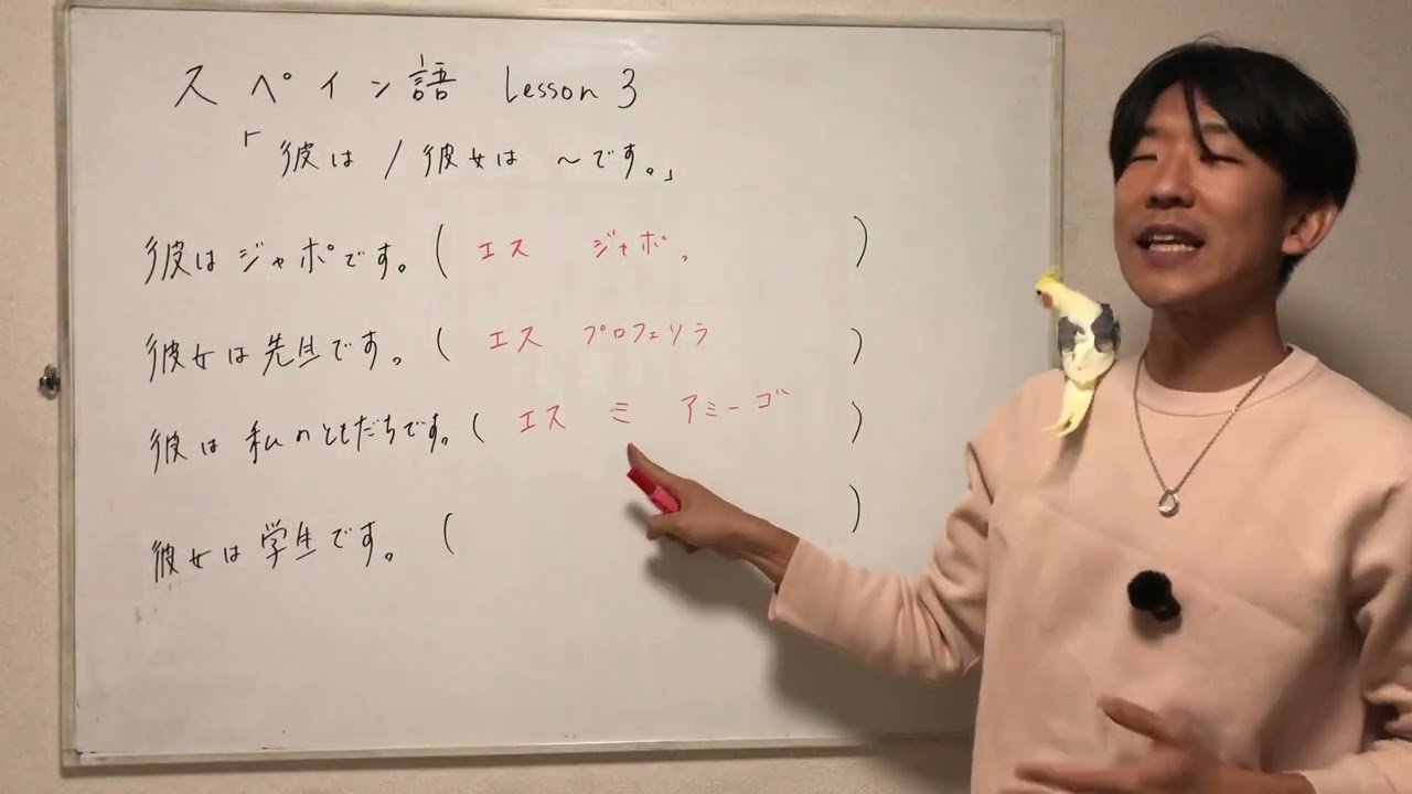 【スペイン語】レッスン３「 彼は、私の友だちです。」