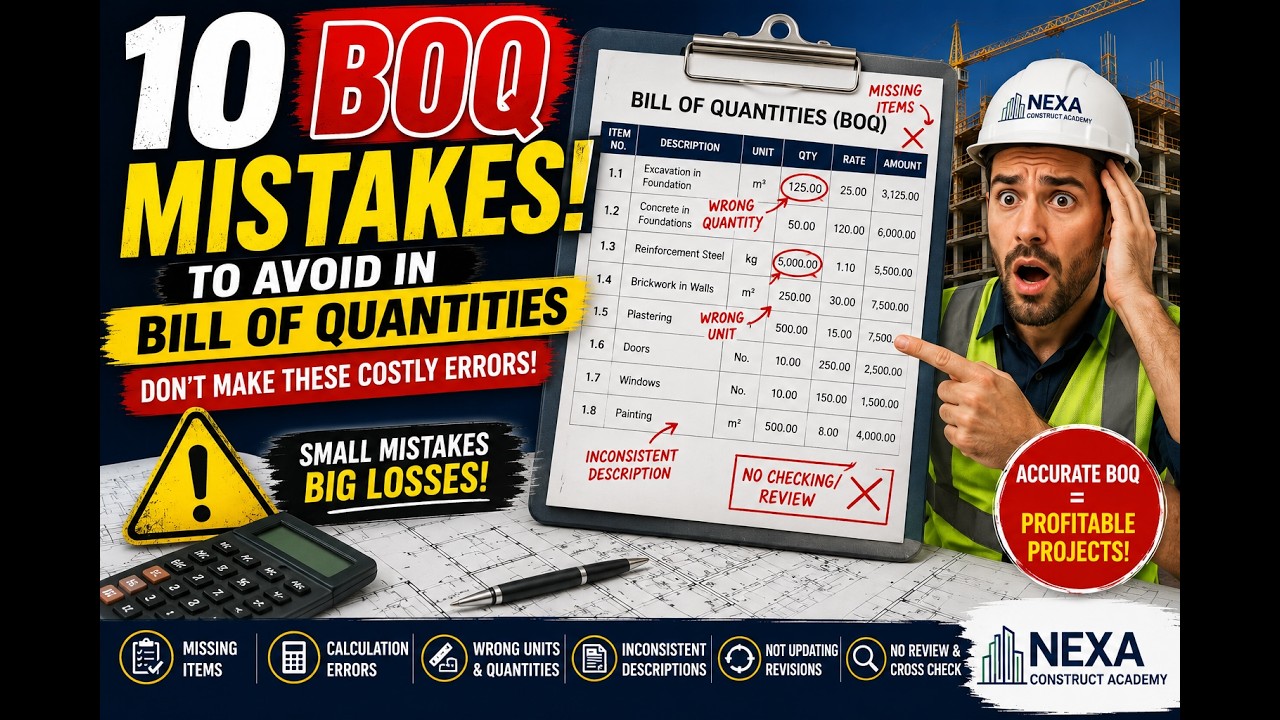 Avoid These Bill of Quantities Mistakes | QS Training