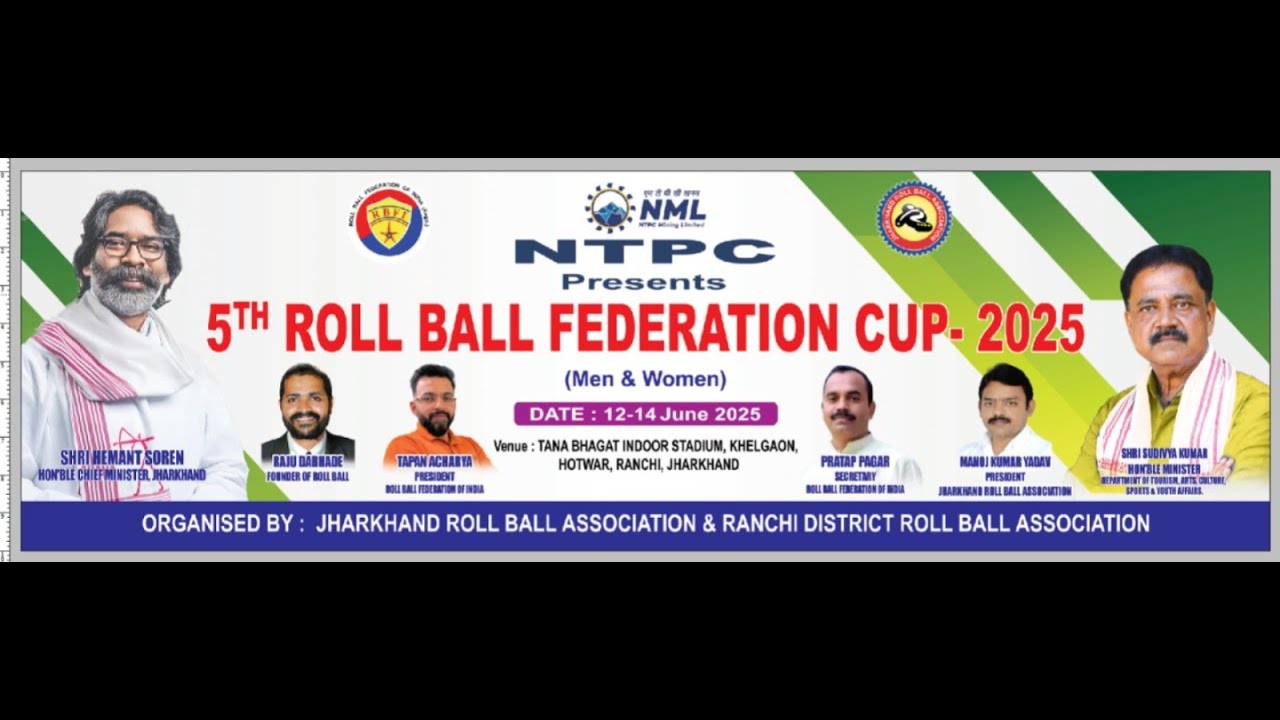 5th Roll Ball Federation Cup Jharkhand 2025 Day 1