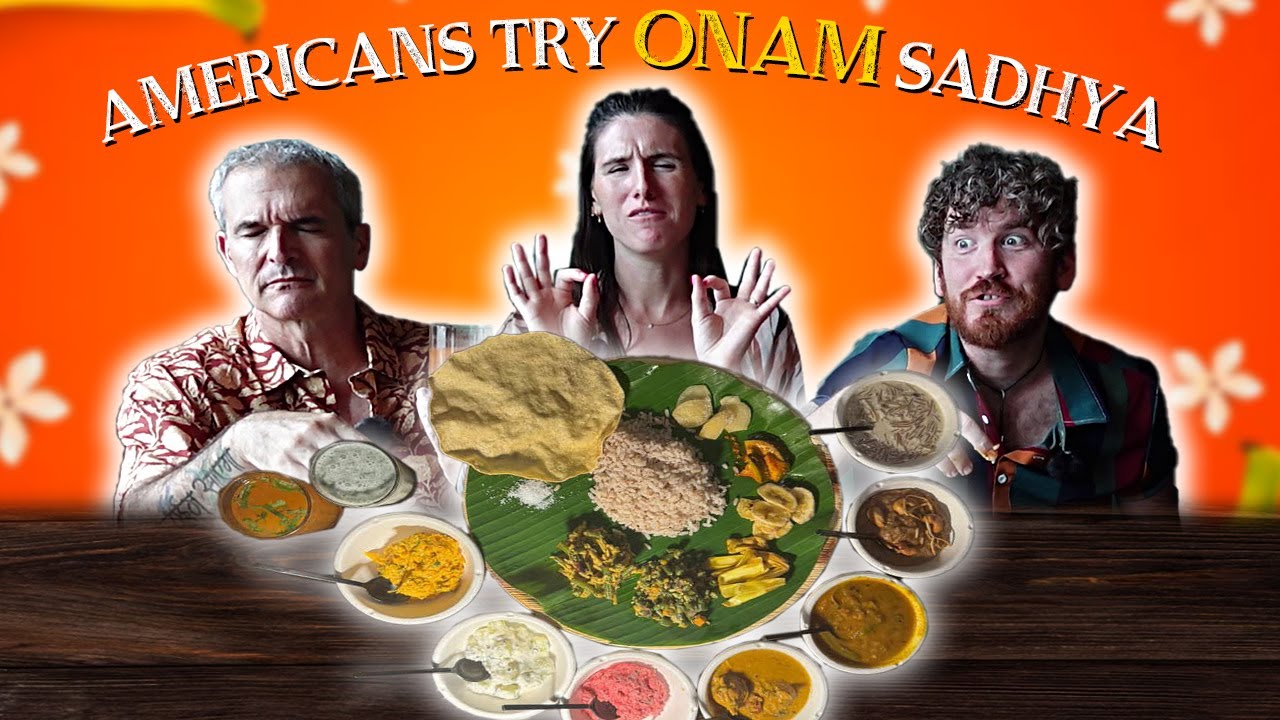 Americans try Onam Sadhya! Onam festival meal