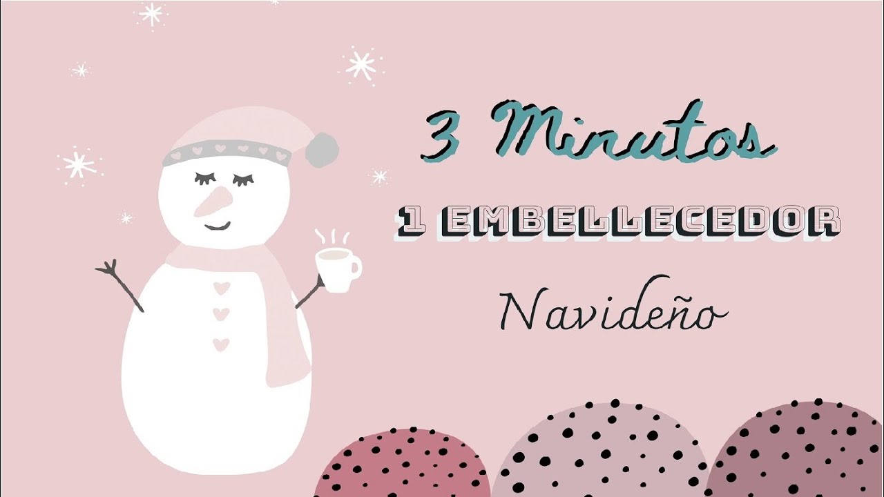 3 MINUTOS - 1 EMBELLECEDOR NAVIDAD ,Scrapbooking tutorial