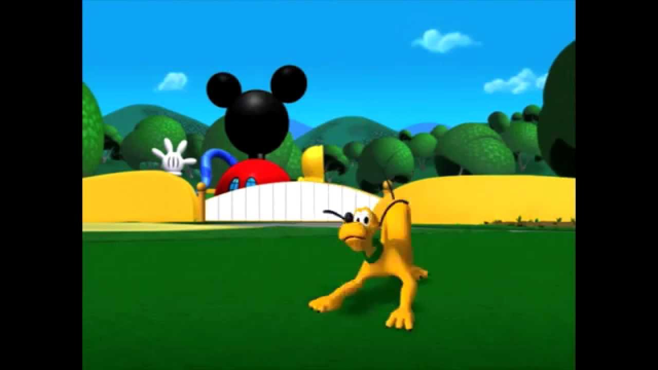 Disney Junior Espa&ntilde;a | La Casa de Mickey Mouse | En busca de Pluto: globos, fuente y escalera
